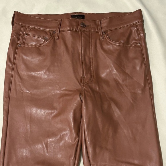 MOTHER The Insider Ankle Pant Faux Show Tortoise Shell - Size 28 - Picture 3 of 12